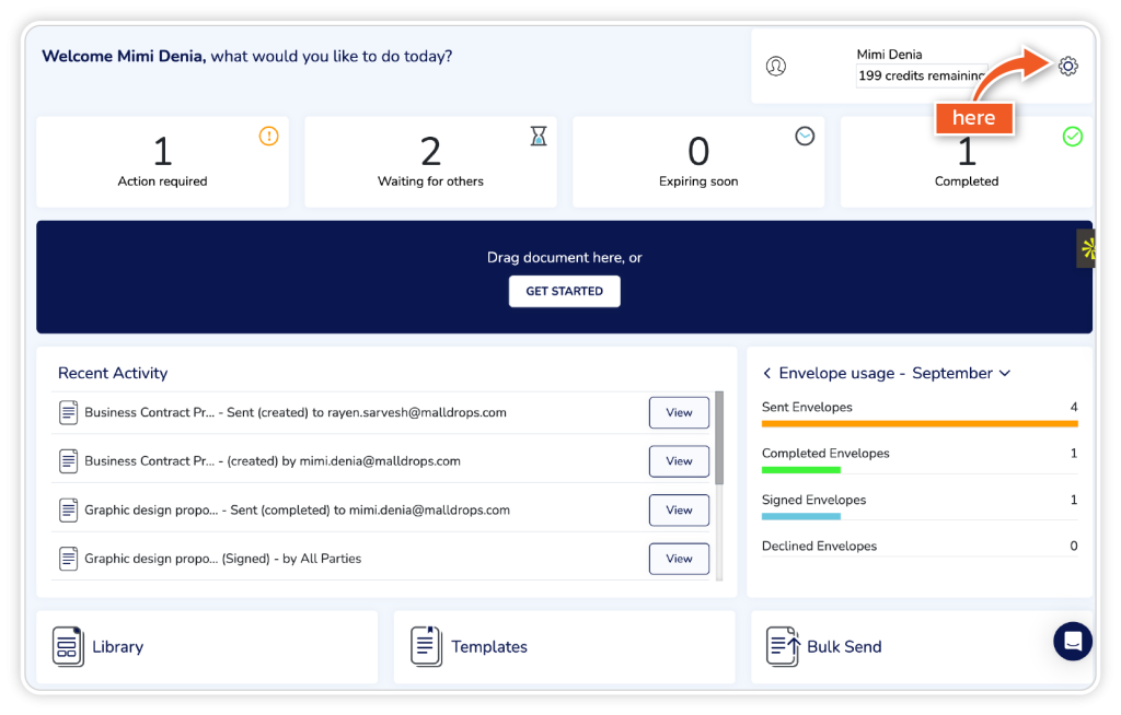 Activate data tags step 1