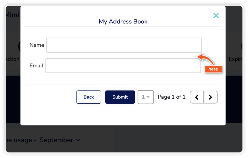 Add contacts to address book step 3