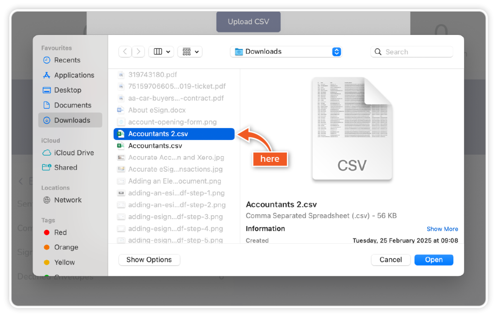 Add contacts to address book step 6