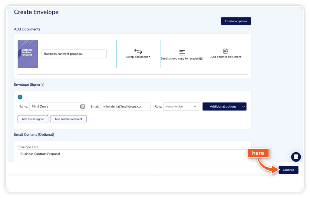 Apply fields to a document step 1