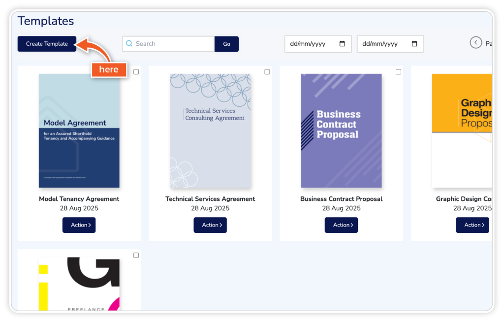 Create a template for multi-signer workflow step 2