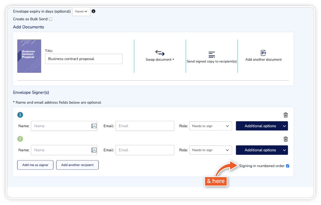 Create a template for multi-signer workflow step 4