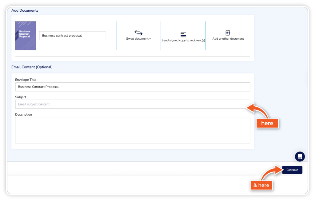 Create an envelope for bulk send step 4