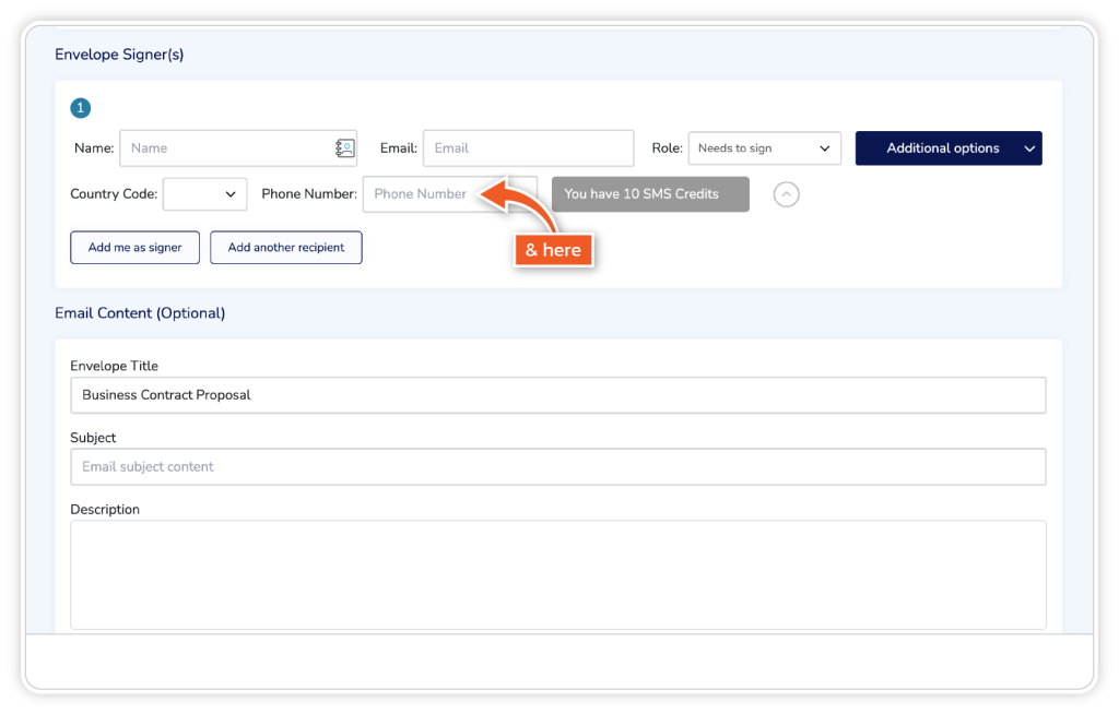 Generate sms pin step 4