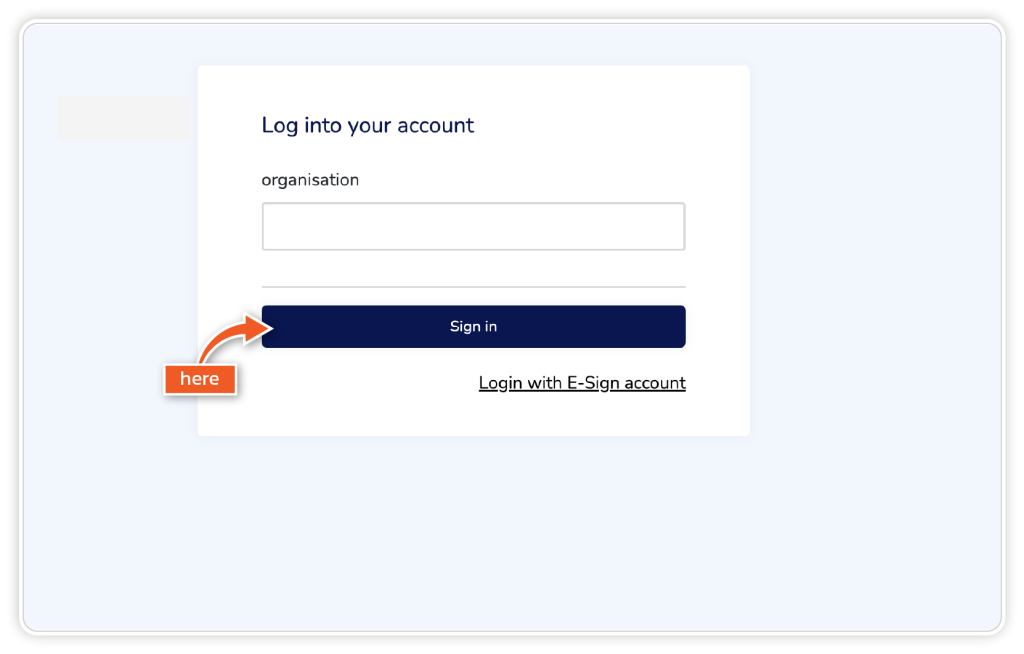 Log in with SSO step 3