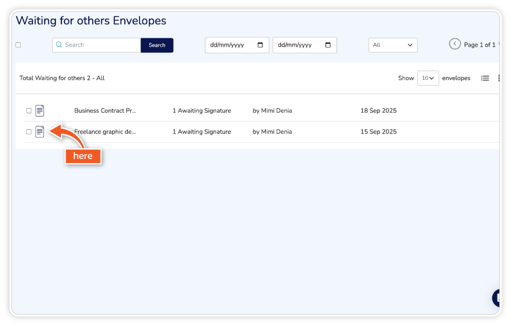 Redirect pending envelopes another signer step 2