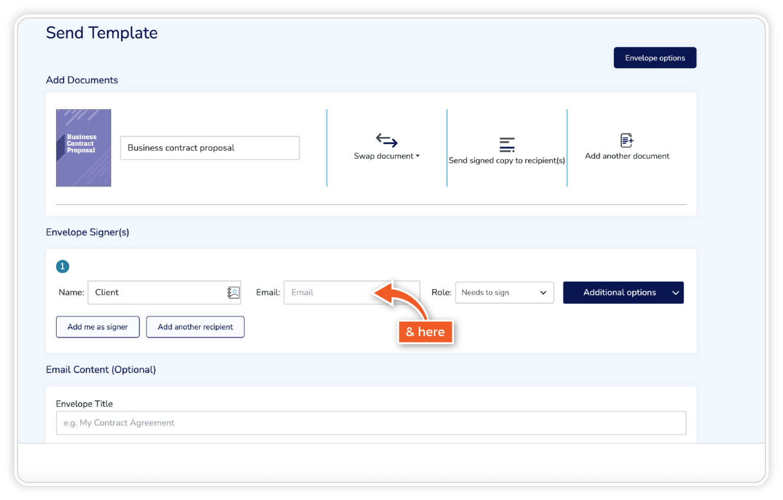 How to Set Up Automatic Reminders for an Envelope | Help Centre