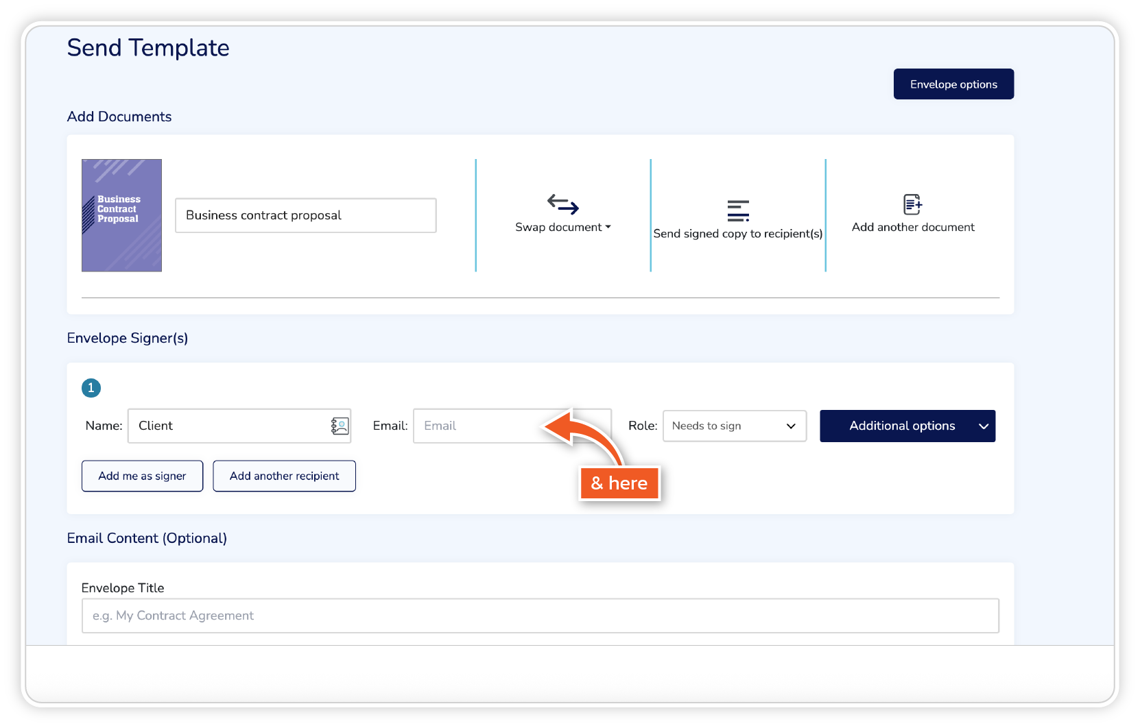 How to Set Up Automatic Reminders for an Envelope | Help Centre