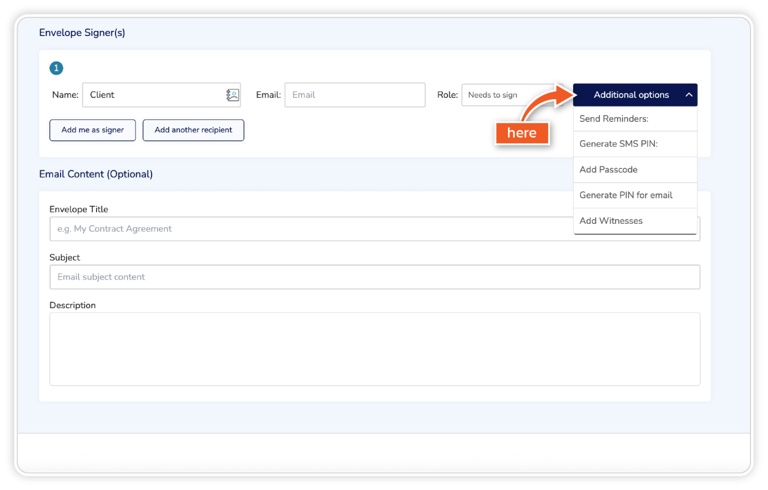 How to Set Up Automatic Reminders for an Envelope | Help Centre