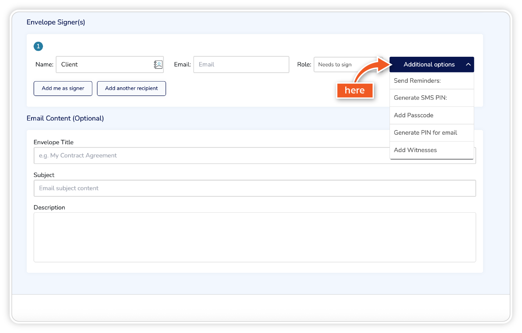How to Set Up Automatic Reminders for an Envelope | Help Centre