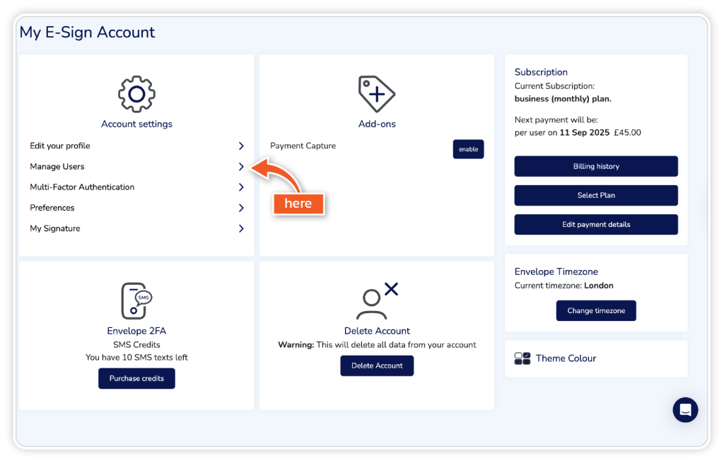 Make a team member an admin step 2