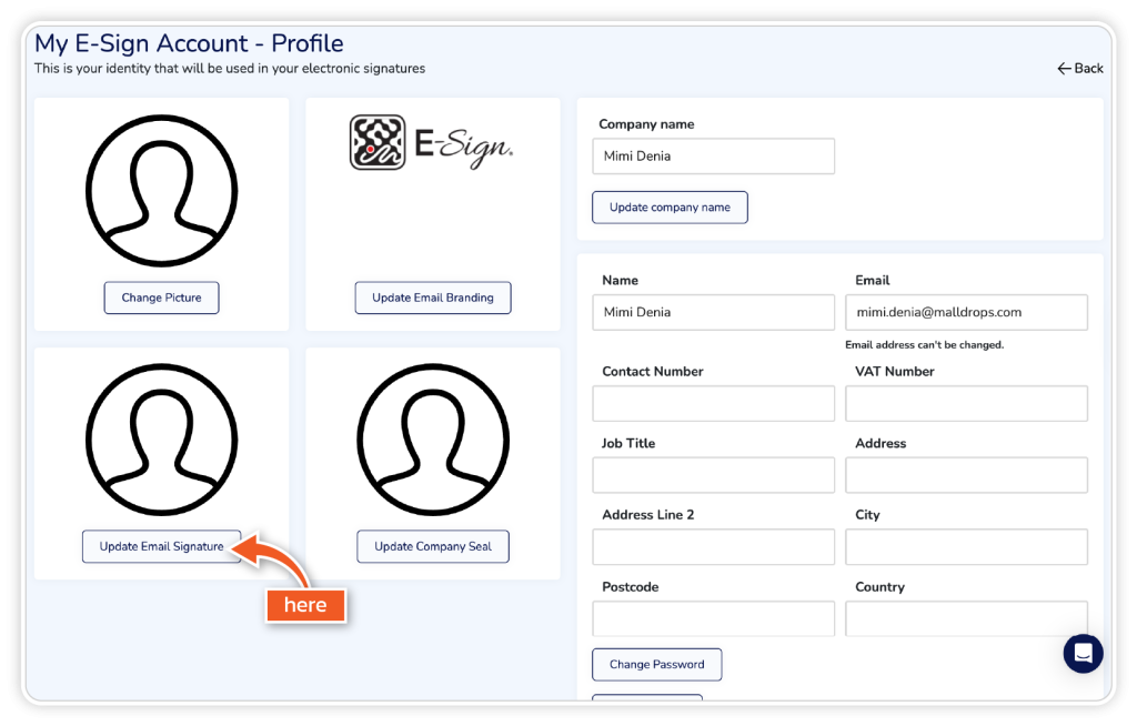 Upload a logo and signature footer step 4