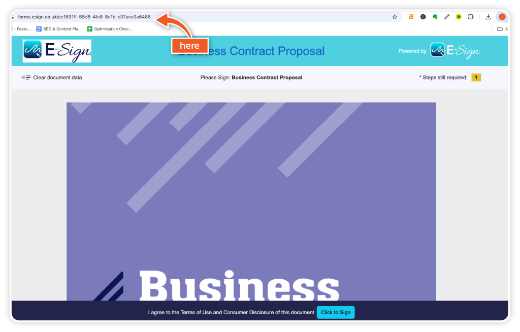 Use a web form step 4