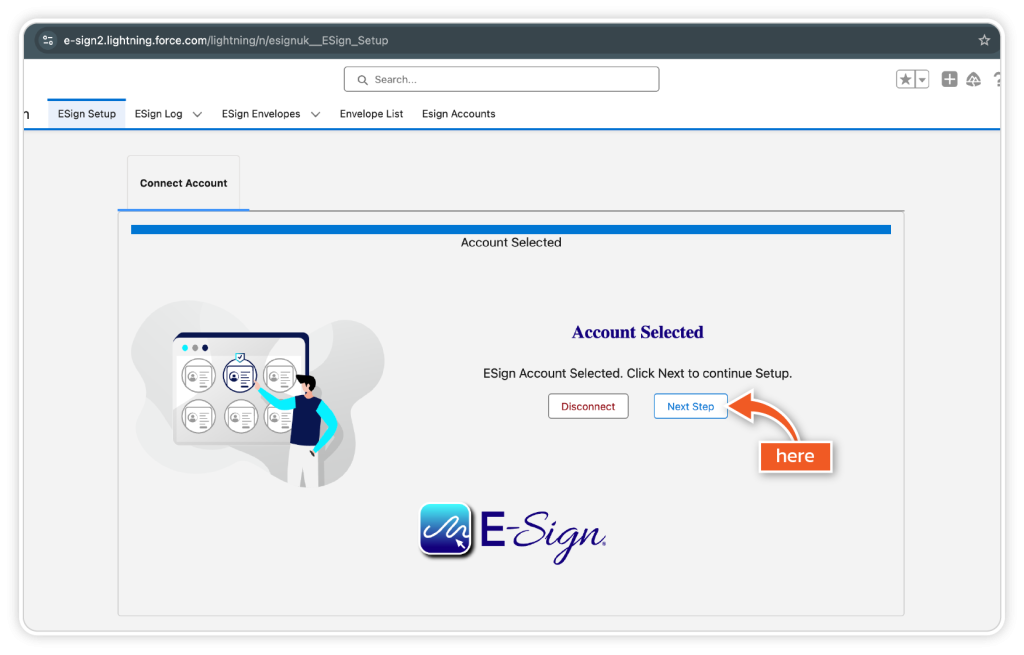 Install eSign for Salesforce step 5