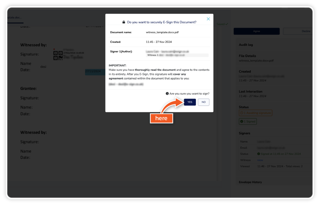 Use eWitness step 10