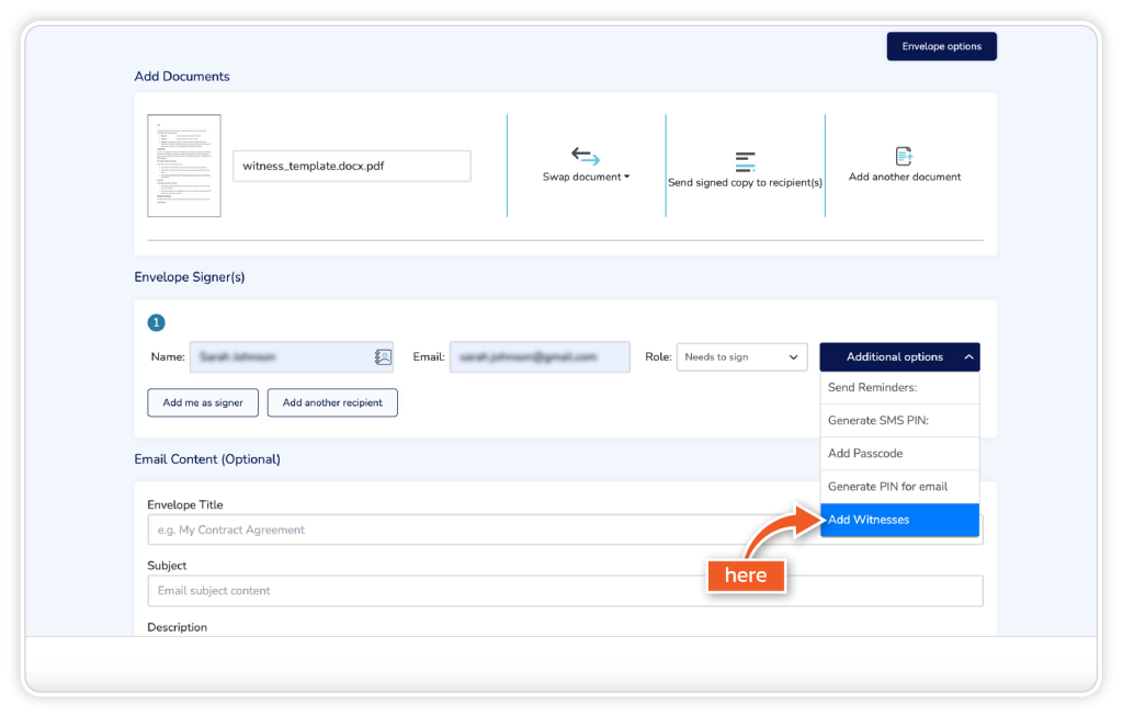 Use eWitness step 3
